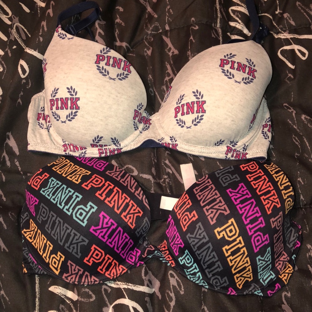 Pink bras....size 32C